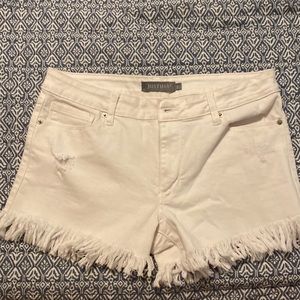 EUC JUST USA White Frey Jean Shorts